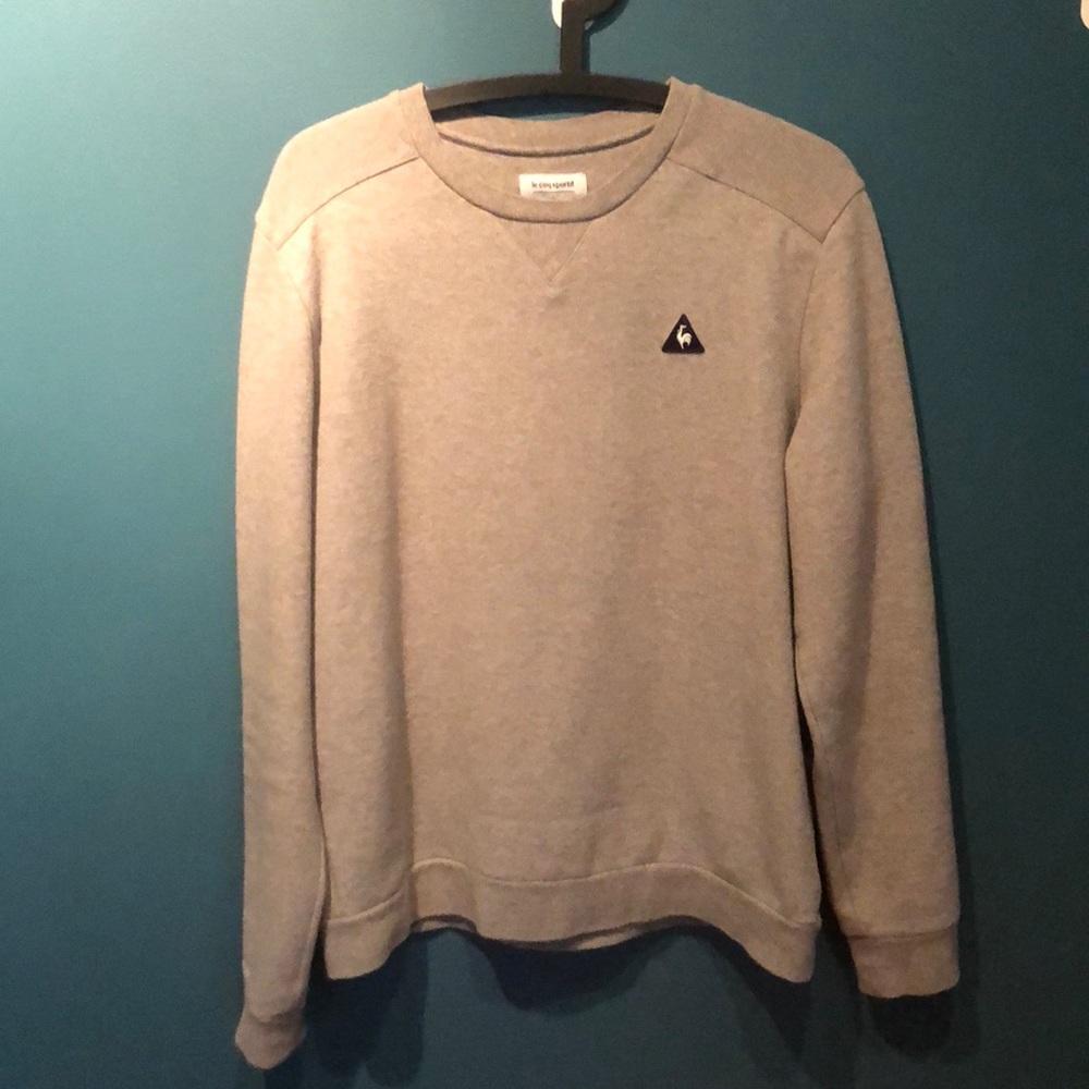 Le coq sportif grey sweatshirt size Large